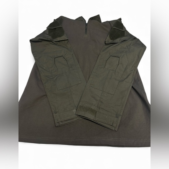 Tacvasen Olive Green Long Sleeve Tactical Shirt Size Large NWT - Picture 5 of 8